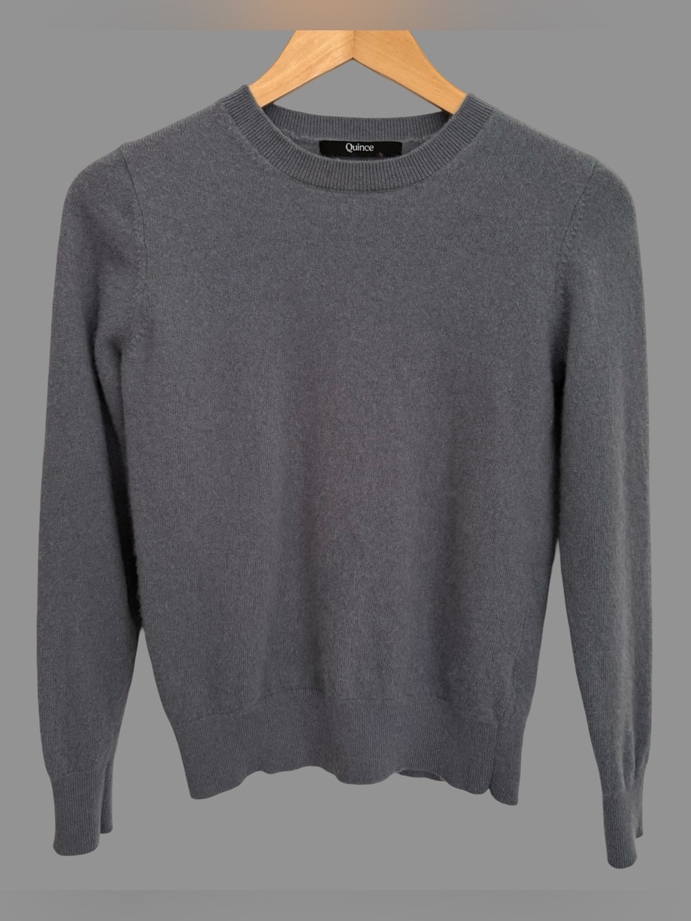 Quince Gray Crew Neck Cashmere Pullover Sweater XS